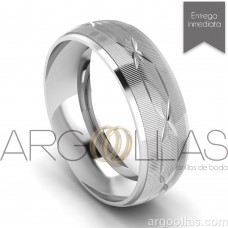 Argolla Clásica Oro 10K 6mm Diamantado (Oro Amarillo, Oro Blanco, Oro Rosa) MOD: 3-6B